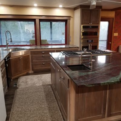 kitchen remodel with large windows